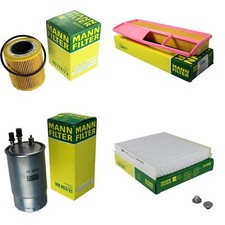 MANN-FILTER Inspektionspaket Filterset für Fiat Doblo Kasten/Kombi 1.3 D