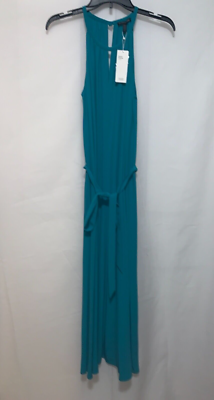Eileen Fisher Sleeveless Silk Dress - Turquoise Eileen Fisher Sleeveless Silk Dress - Turquoise