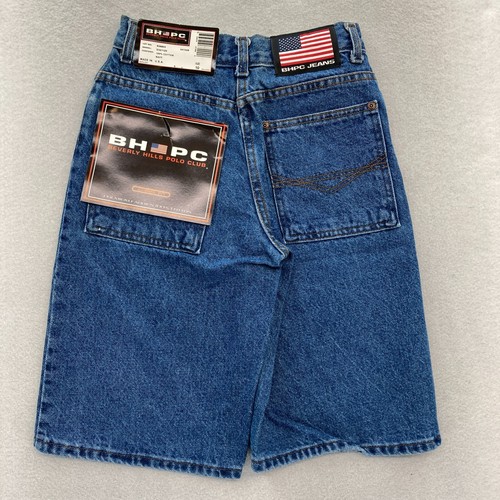 Vintage Beverly Hills Polo Club Jean Shorts Youth 10 Blue Denim Baggy Jorts NWT