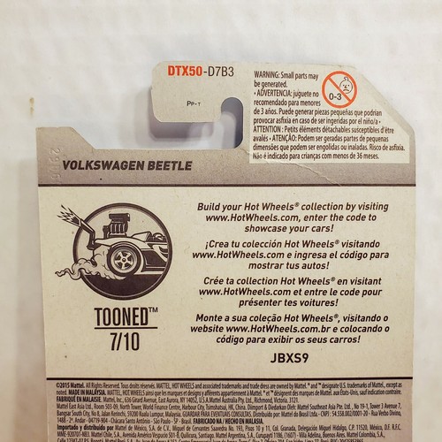 2015 Hot Wheels Volkswagen Beetle Tooned Teal Wood Panel Hot Rod VW Car 7/10 - Picture 11 of 12