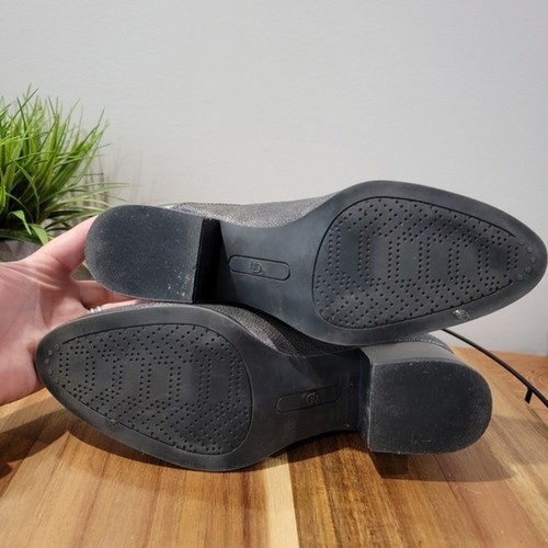 New Directions Fredericka Gunmetal Gray Cutout Ankle Boots Booties Size 9.5 - 第 9/12 張圖片