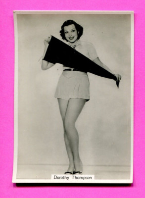 1939 GODFREY PHILLIPS LTD. BEAUTIES OF TODAY SIXTH TOBACCO CARD #14 D. THOMPSON