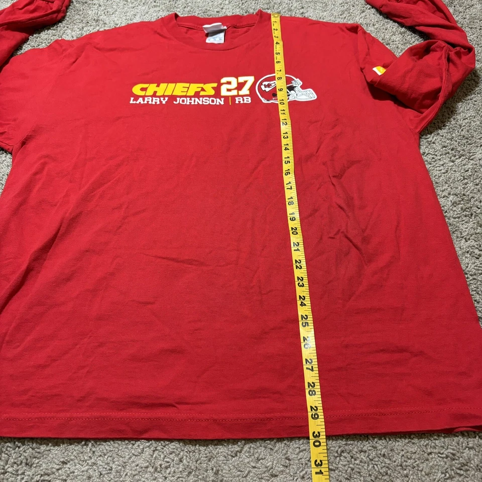 Camisa retro vintage Y2K NFL Kansas City Chiefs Larry Johnson manga larga XL Foto 4 de 4