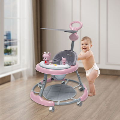 Lauflernhilfe Baby Lauflern Wagen Walker Kinderwagen Mit Musik Spielstation DE