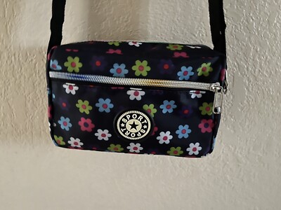 Wholesale Lot Small Zipper Bag With Adjust. Crossbody Strap Asst. Colors 12 Pc.