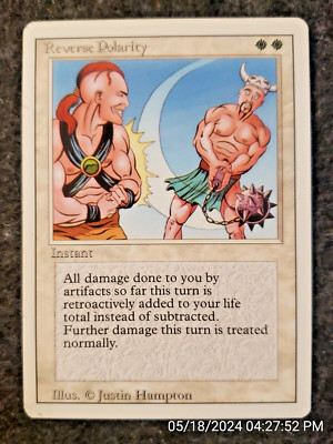 Reverse Polarity (MTG- Revised) Near Mint NEVER PLAYED (DS3D1G1