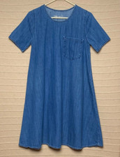 Gap Dress Womens Small Blue Jean Casual Ranch Brunch Lounge Everyday Western