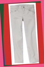 NWOT 8 Gymboree  COLOR HAPPY  SILVER GRAY cotton/spandex JEANS PANTS  Adj waist