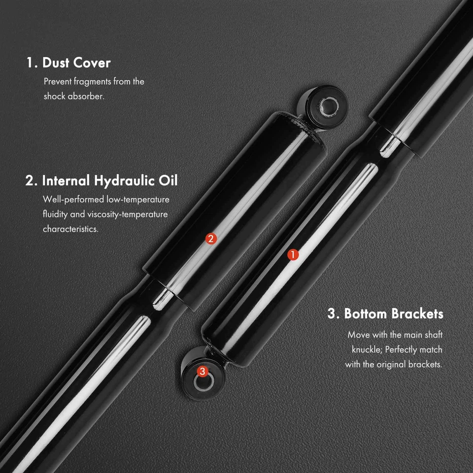 Amortiguador trasero 2 piezas para Chevrolet C4500 C5500 Kodiak GMC Topkick 2003-2009 Foto 3 de 4