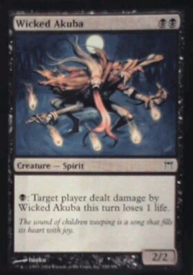 Wicked Akuba - Champions of Kamigawa: #150, Magic: The Gathering Nm R161