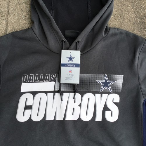 NWT Women's Nike Dallas Cowboys Hoodie Small Therma DRI-FIT Blue Gray - Picture 3 of 11