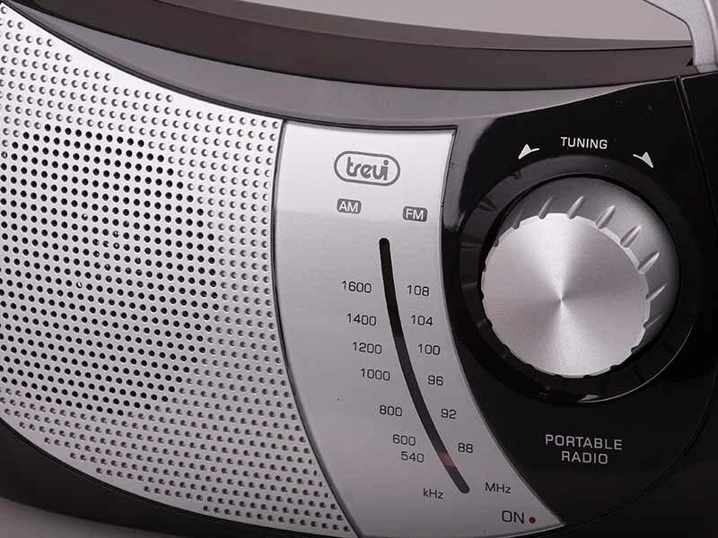 Radio Portatile Trevi RA 764 a 2 Bande Nero AM FM con Presa Cuffia OFFERTA Nuovo, fotografia 2 di 7
