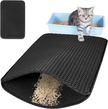 GWT Waterproof Cat Litter Trapper Mat, Double Layer Honeycomb Design, EVA Mat...
