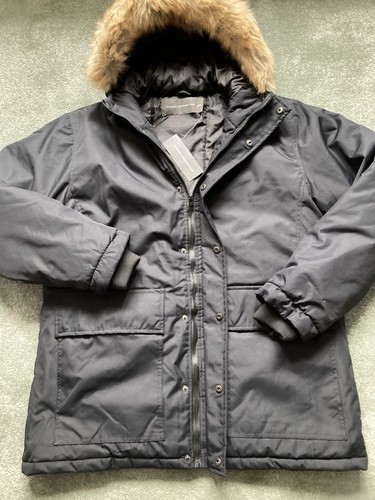 French Connection Mens XL Size Black Full Zip Padded Hooded Parka Coat NWT - Picture 7 of 10