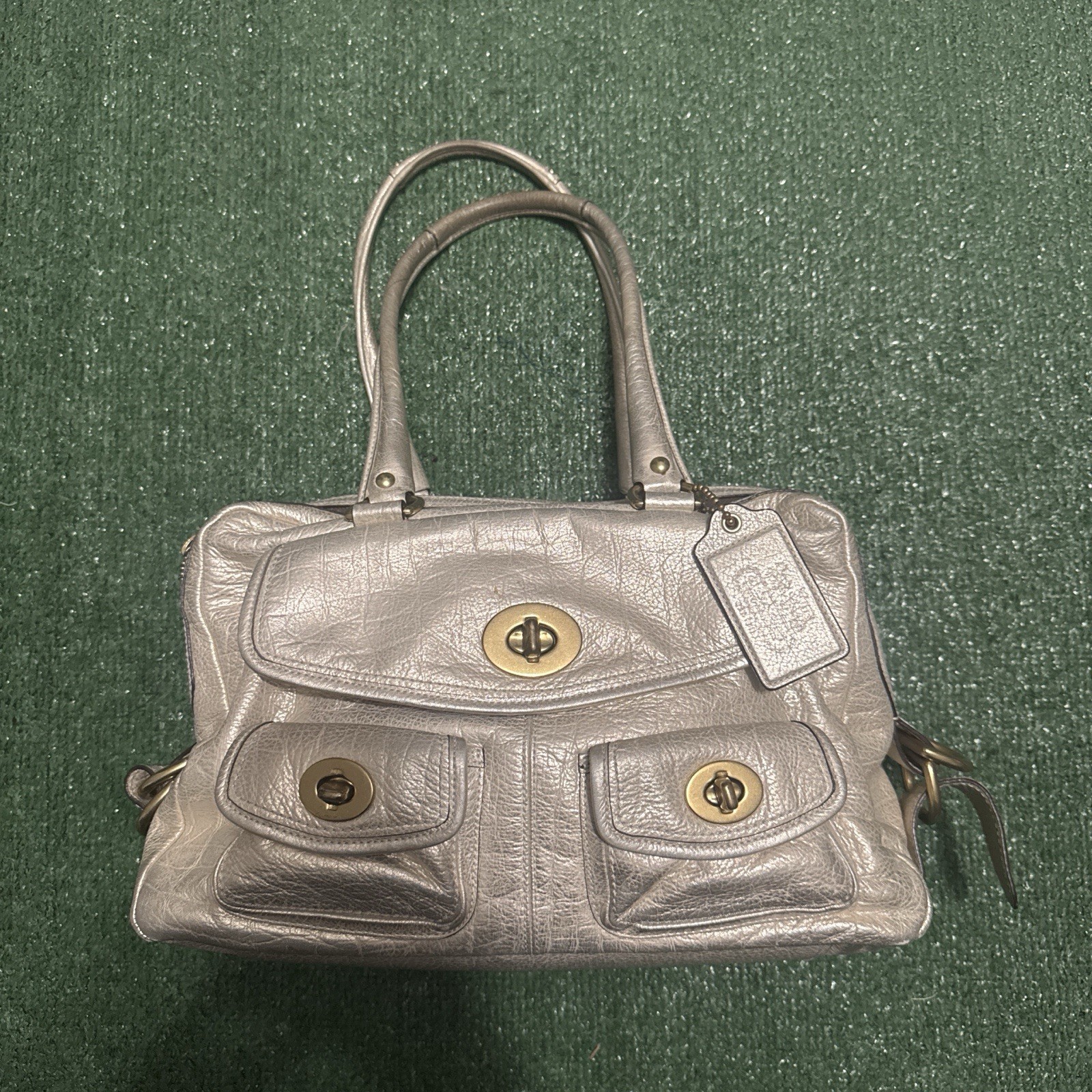 COACH Legacy Ltd. Ed Peyton Bleecker Street Satchel Bag Metallic Gold