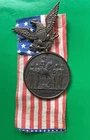 Nickel Plated 1887 21st G. A. R. National Encampment St Louis Souvenir Medal