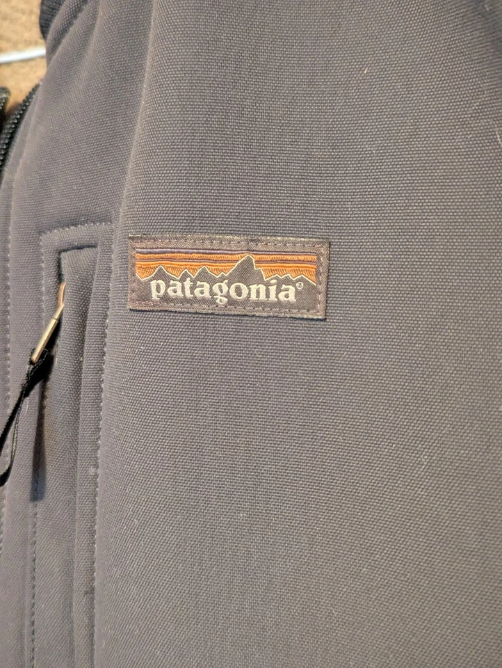 Patagonia 27770 Burly Man Worn Wear Vest Size XL Gray Full Zip Work Outdoors - Image 3 of 4