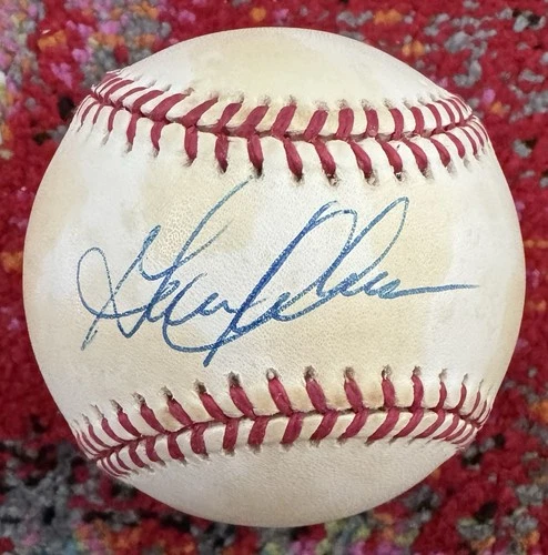 Garrett Anderson Autographed OAL Budig Baseball Beckett Authentication