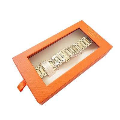 TORY BURCH オレンジレザーアナログ時計 Tory Burch Women's Watch Orange | eBay