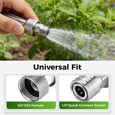 #ad Garden Hose to Pressure Washer Adapter 3 4quot; GHT to 1 4quot; Quick Connect Stainl $13.29