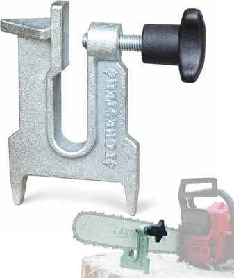 Forester Heavy Duty 7'' Stump Vise for Chainsaw Sharpening | Drop-Forged Cast Iro