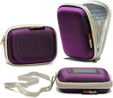 Navitech Purple Shockproof Camera Case For Canon Powershot SX740 HS Lite Edition