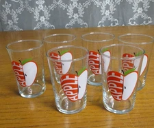 Set of 6 - Vintage Luminarc Apple Juice/Water Glass - 6oz - 3.75" tall