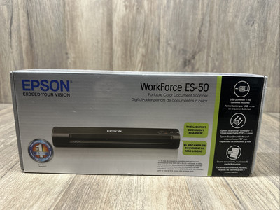 Epson ES-50 WorkForce Portable Document Scanner - Black