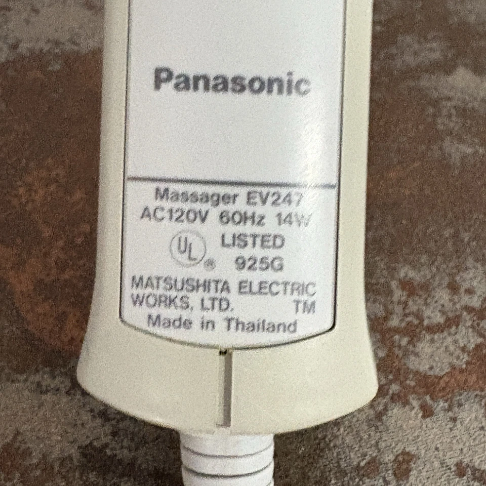 Masajeador Panasonic EV247 REACH EASY Extensible Velocidad Variable Calefacción Probado Foto 3 de 4