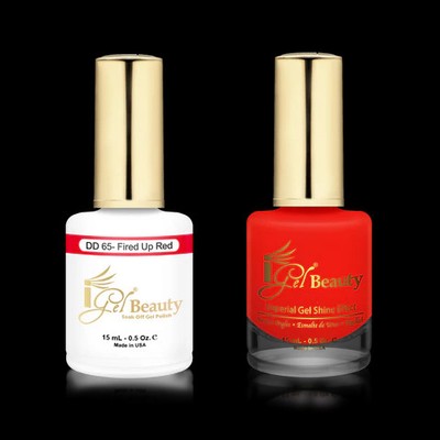 iGel Gel & Lac DUO 15mL/0.5 oz DD65 - Fired Up Red