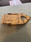 Vintage Tonka Lowboy Tilt-Bed Bulldozer/House Boat Trailer 14” Long