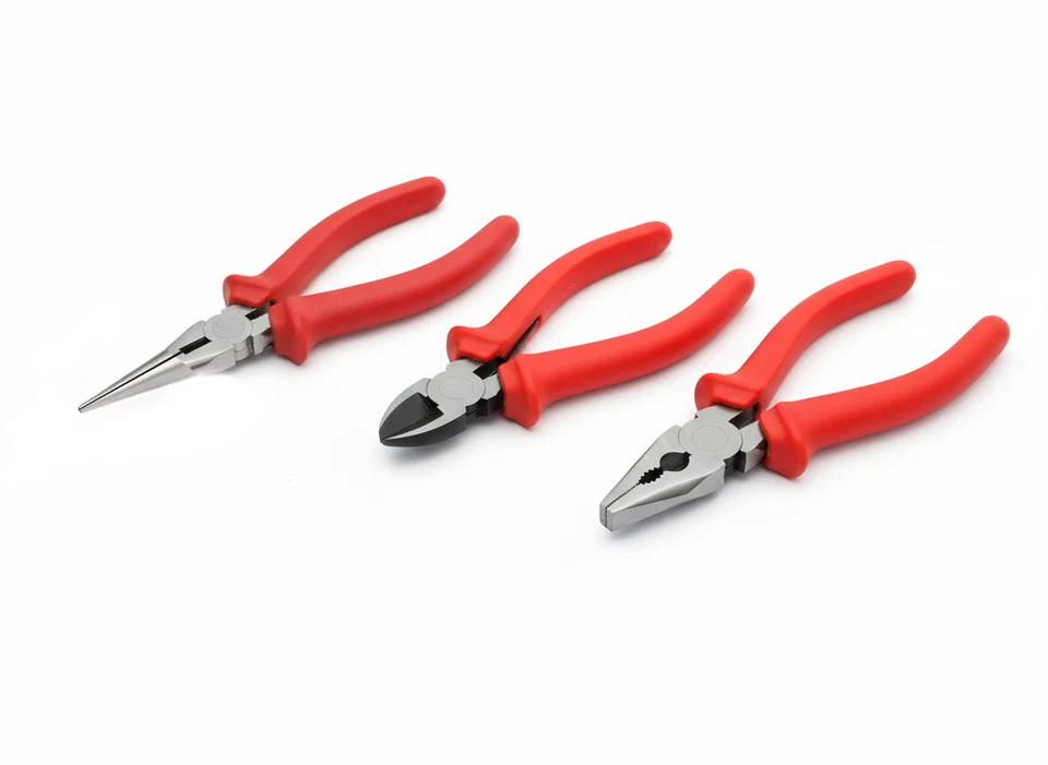 BLACKSPUR Pliers 150mm 6" Side Cutting Combination Long NoseHeavy Duty Heat Treated Steel