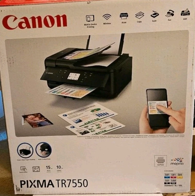 Canon PIXMA TR7550 Multifunktionsdrucker NEU - Bild 2 von 3