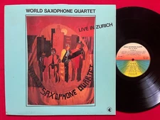 WORLD SAXOPHONE QUARTET~LIVE IN ZURICH LP (1984)ORIG JAZZ FUNK~BLACK SAINT~ITALY