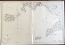 CARTA NAUTICA: GOLFO DI NAPOLI, 1956 - Cm. 70x103 - IN OTTIMO STATO