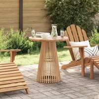 Beistelltisch Braun 70 X 70 X 75 Cm Massivholz Teak