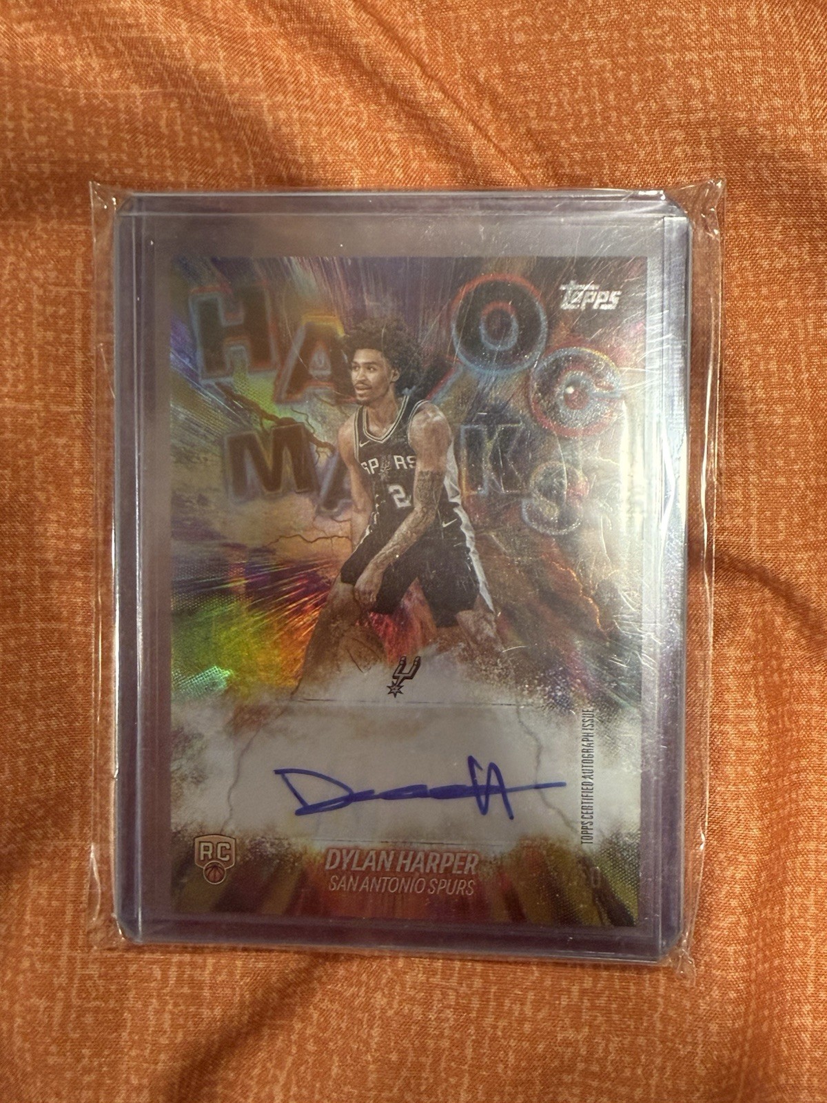 2025-26 Topps Flagship - Gold Havoc Marks Auto Dylan Harper /50 #HM-DH