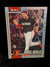 Samuel Basallo 2026 Topps Series 1 Celebration Confetti Foil Rookie Card #104