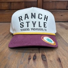 Sendero Provisions Hat Cap Mens Beige One Size Snapback Rope Ranch Style Western