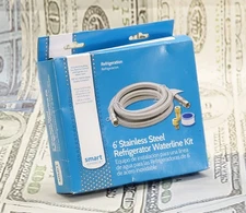 Smart Choice 6' Stainless Steel Refrigerator Waterline Kit 5308815008 5304490728