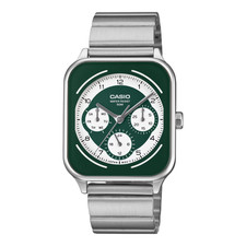 CASIO MTP-M307D-3BV NEW QUARTZ ANALOG GREEN DIAL MEN'S WATCH