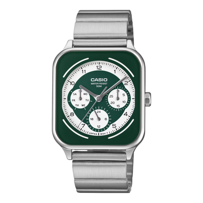 CASIO MTP-M307D-3BV NEW QUARTZ ANALOG GREEN DIAL MEN'S WATCH | eBay
