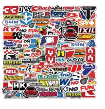 50pcs Racing Sticker Pack Jdm Car Motocross Brand Hks Decals Lot