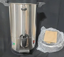 Waring WCU30 30 Cup Countertop Stainless Steel Coffee Urn Brewer