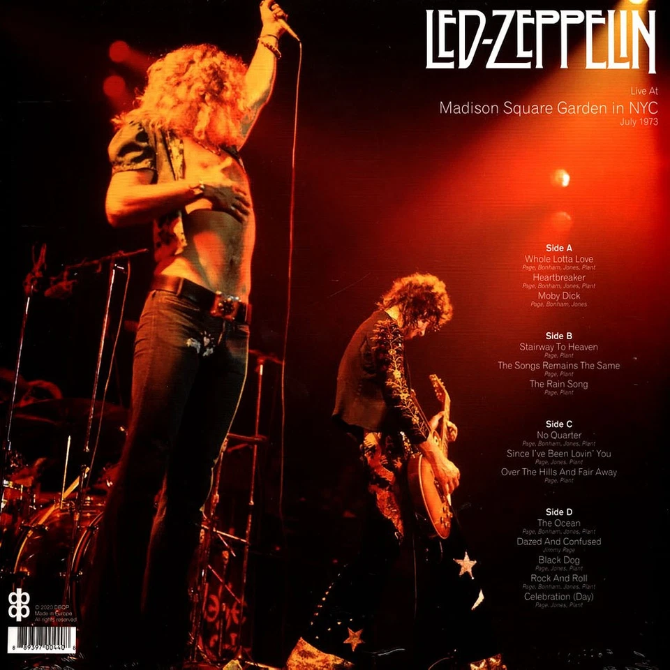 Led Zeppelin - Madison Square Garden Nyc July (Vinyl LP - 2021 - EU - Original) - Bild 2 von 2