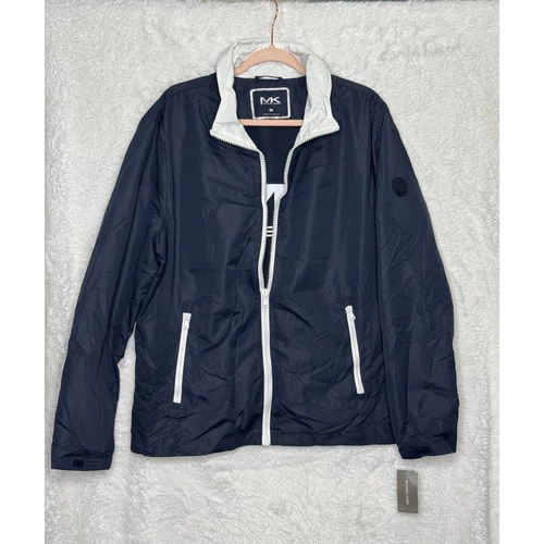 Impermeabile donna MICHAEL KORS blu notte taglia Lg nuovo con etichetta