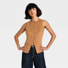 Women's Faux Suede Fashion Vest - Universal Thread