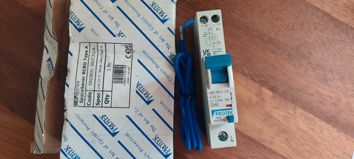 PROTEK SRCBO1-30/C20/A "C" 20 amp Type A SpaceSaver 10kA Industrial Commercial
