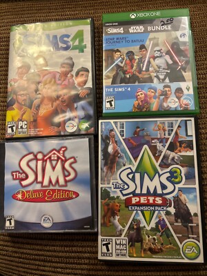 SIMS video games Sims 4 Deluxe Edition, pets expansion star wars