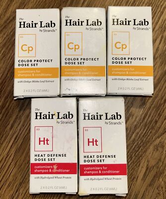 5x The Hair Lab Color Does See & Heat Defense Dose Set Hydrolyzed Wheat Protein